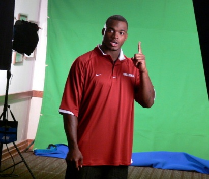 adrian peterson oklahoma video shoot