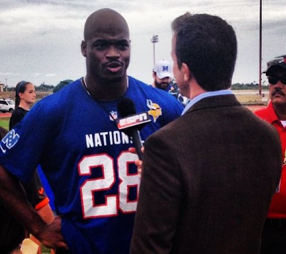 Adrian Peterson Pro Bowl 2013