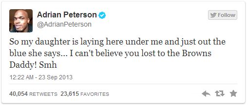 adrian peterson tweet